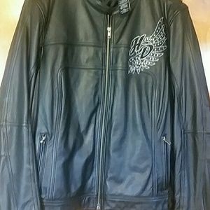 Slightly worn Harley Davidson jacket.